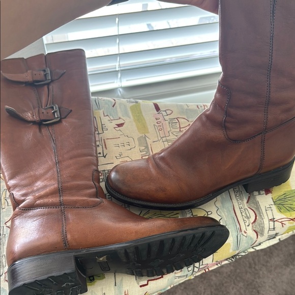 Clarks Mullin Spice Knee-High brown leather riding Boots - Picture 13 of 13